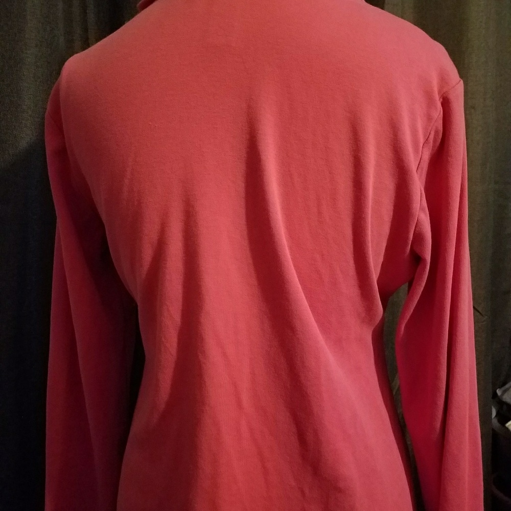 Large Chaps Pink Pullover - image 3